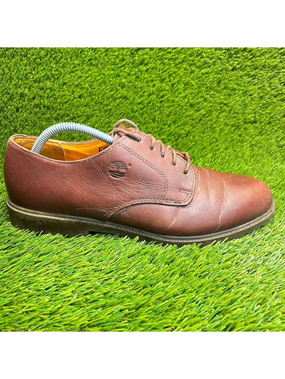 Timberland Mens Size 10.5 Brown Casual Classic Waterproof Leather Oxford Shoes‎